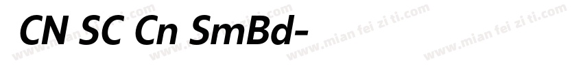 有爱黑体 CN SC Cn SmBd字体转换